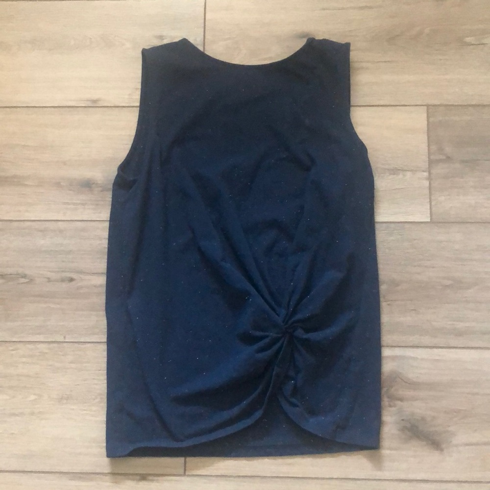 Navy speckled tee